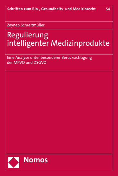 Cover des Buchs: Regulierung intelligenter Medizinprodukte