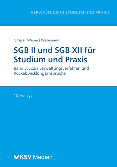 Cover des Buchs: SGB II und SGB XII für Studium und Praxis (Bd. 3/3)