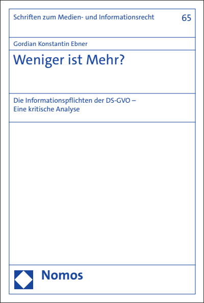 Cover of book: Weniger ist Mehr?