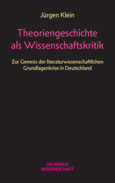 Cover des Buchs: Theoriengeschichte als Wissenschaftskritik