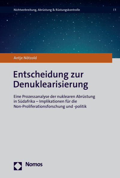 Cover of book: Entscheidung zur Denuklearisierung
