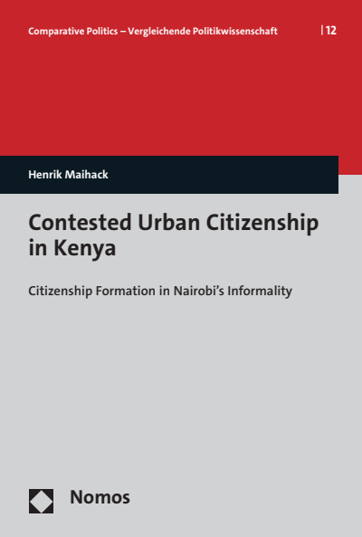 Cover of book: Contested Urban Citizenship in Kenya