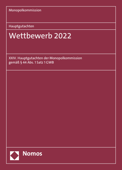 Cover des Buchs: Hauptgutachten. Wettbewerb 2022