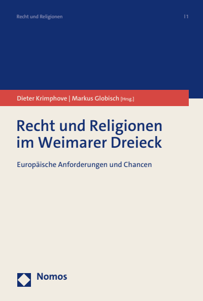 Cover of book: Recht und Religionen im Weimarer Dreieck