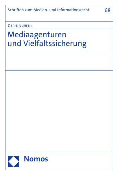 Cover of book: Mediaagenturen und Vielfaltssicherung
