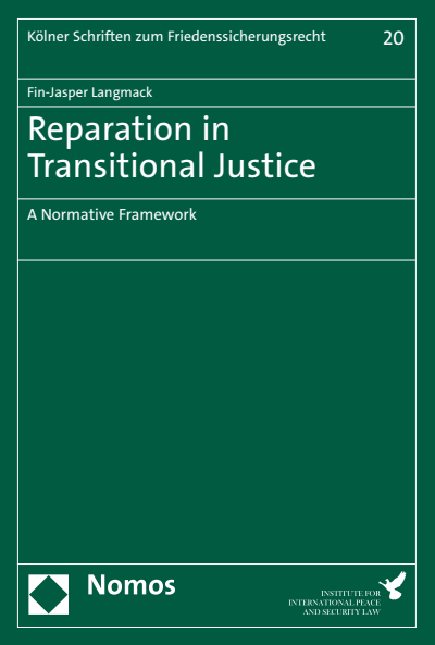 Cover des Buchs: Reparation in Transitional Justice