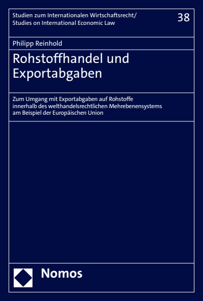 Cover of book: Rohstoffhandel und Exportabgaben