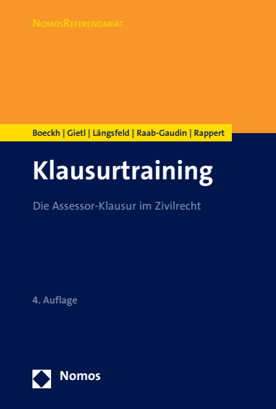 Cover of book: Klausurtraining