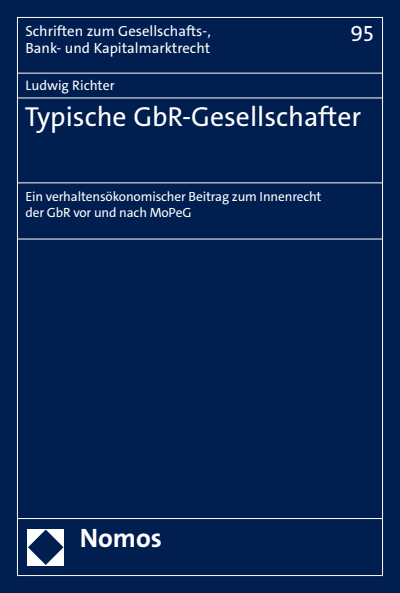 Cover des Buchs: Typische GbR-Gesellschafter