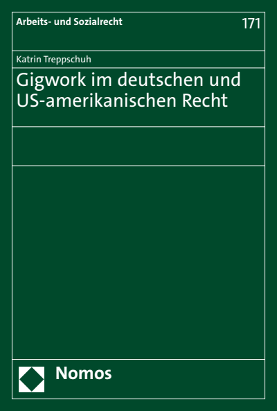 Cover of book: Gigwork im deutschen und US-amerikanischen Recht