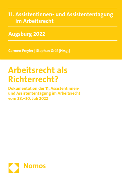 Cover des Buchs: Arbeitsrecht als Richterrecht?
