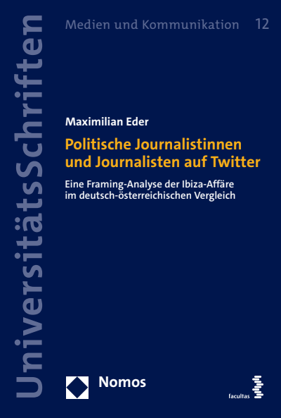 Cover of book: Politische Journalistinnen und Journalisten auf Twitter