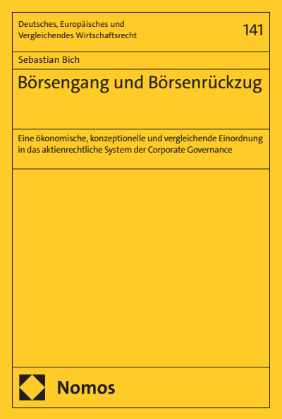 Cover of book: Börsengang und Börsenrückzug