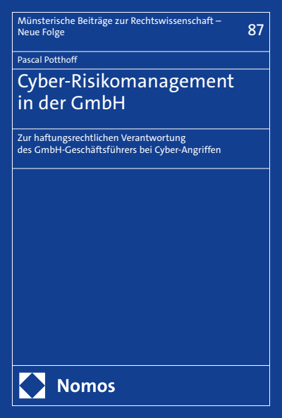 Cover of book: Cyber-Risikomanagement in der GmbH