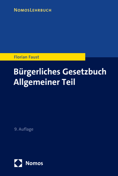 Cover des Buchs: Bürgerliches Gesetzbuch Allgemeiner Teil