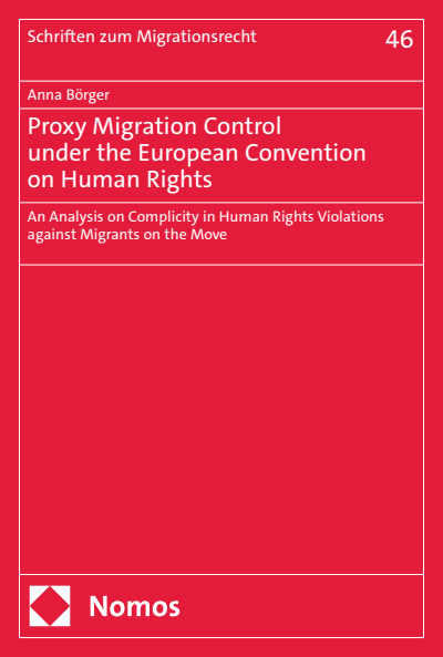 Cover of book: Proxy Migration Control under the European Convention on Human Rights