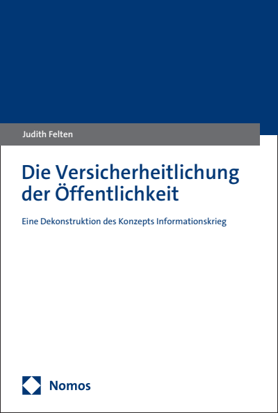 Cover of book: Die Versicherheitlichung der Öffentlichkeit