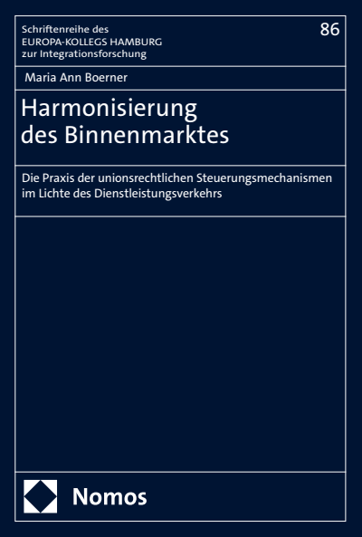 Cover of book: Harmonisierung des Binnenmarktes