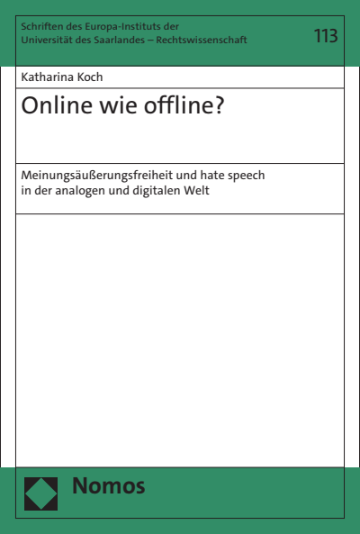 Cover of book: Online wie offline?