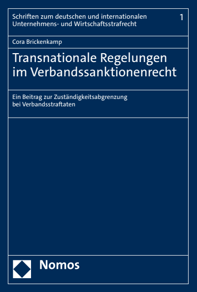 Cover des Buchs: Transnationale Regelungen im Verbandssanktionenrecht