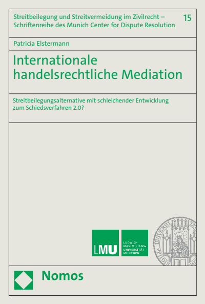 Cover des Buchs: Internationale handelsrechtliche Mediation