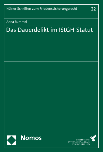 Cover des Buchs: Das Dauerdelikt im IStGH-Statut