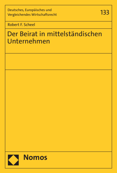 Cover des Buchs: Der Beirat in mittelständischen Unternehmen
