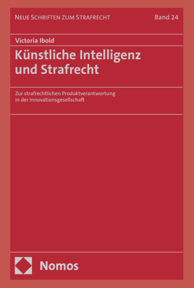 Cover des Buchs: Künstliche Intelligenz und Strafrecht