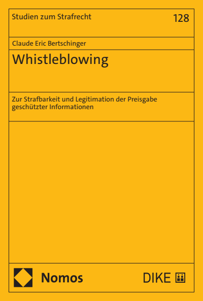 Cover des Buchs: Whistleblowing
