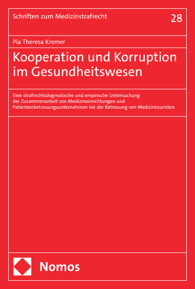Cover des Buchs: Kooperation und Korruption im Gesundheitswesen