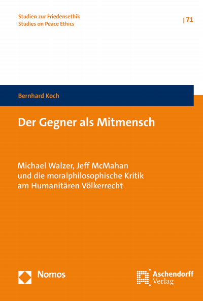 Cover of book: Der Gegner als Mitmensch