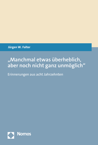 Cover of book: „Manchmal etwas überheblich, aber noch nicht ganz unmöglich“