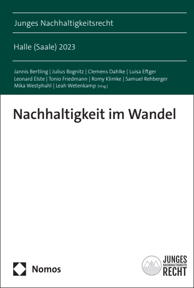 Cover des Buchs: Nachhaltigkeit im Wandel