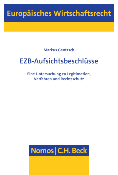 Cover des Buchs: EZB-Aufsichtsbeschlüsse