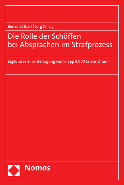 Cover des Buchs: Die Rolle der Schöffen bei Absprachen im Strafprozess