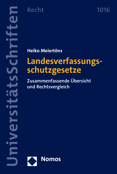 Cover des Buchs: Landesverfassungsschutzgesetze