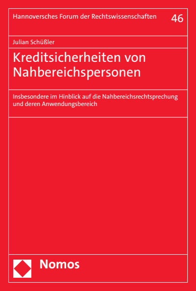 Cover of book: Kreditsicherheiten von Nahbereichspersonen