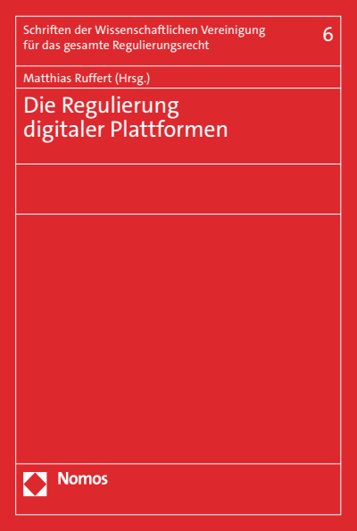 Cover des Buchs: Die Regulierung digitaler Plattformen