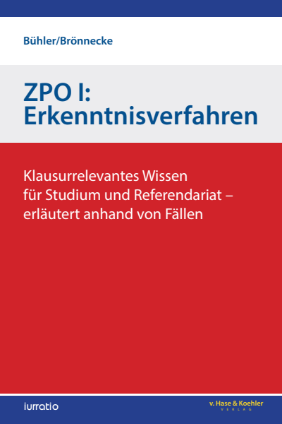 Cover des Buchs: ZPO I: Erkenntnisverfahren