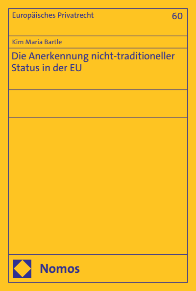 Cover des Buchs: Die Anerkennung nicht-traditioneller Status in der EU