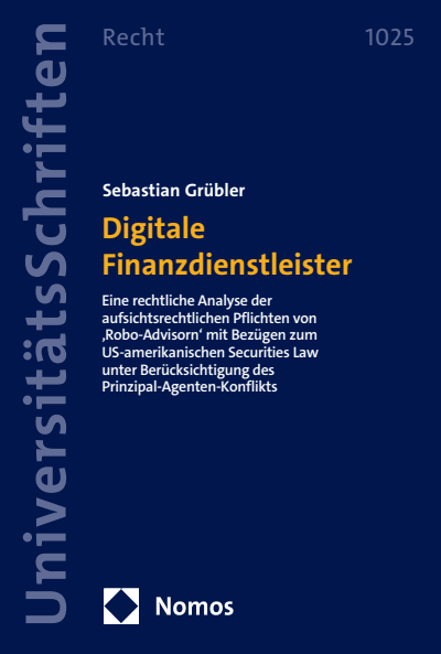 Cover des Buchs: Digitale Finanzdienstleister