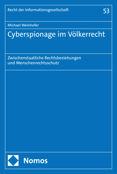 Cover of book: Cyberspionage im Völkerrecht