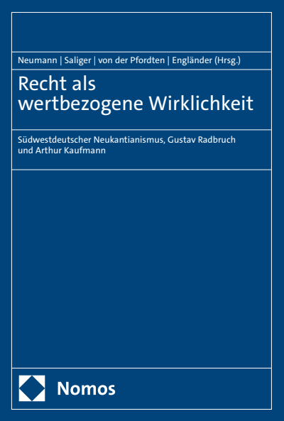 Cover of book: Recht als wertbezogene Wirklichkeit