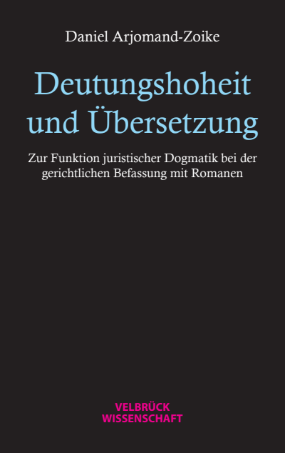 Cover of book: Deutungshoheit und Übersetzung