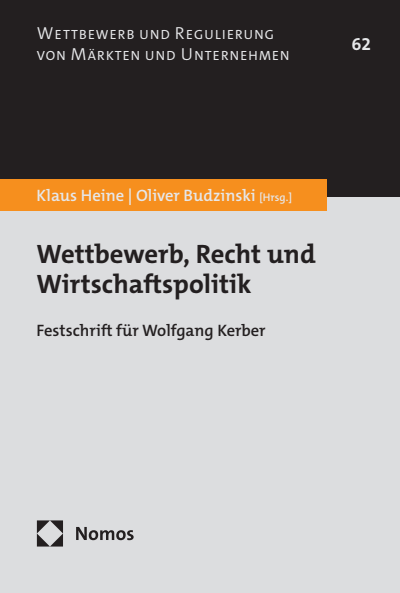 Cover of book: Wettbewerb, Recht und Wirtschaftspolitik