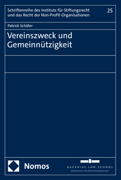 Cover of book: Vereinszweck und Gemeinnützigkeit