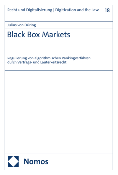 Cover des Buchs: Black Box Markets