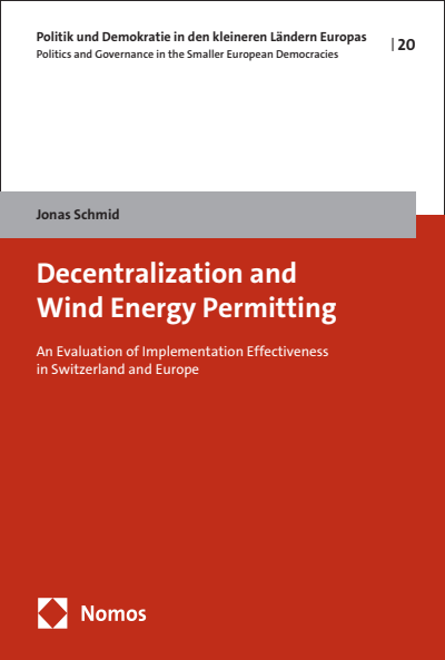 Cover des Buchs: Decentralization and Wind Energy Permitting