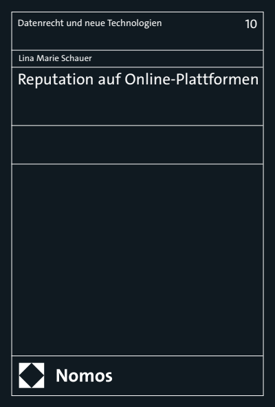 Cover of book: Reputation auf Online-Plattformen