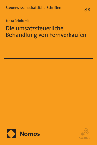Cover of book: Die umsatzsteuerliche Behandlung von Fernverkäufen
